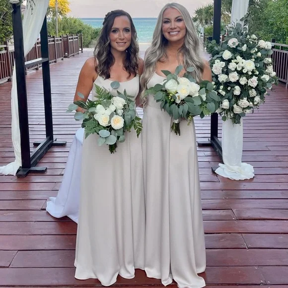 David's Bridal | Dresses | Davids Bridal Champagne Crepeback Satin Spaghetti Strap Dress 4 Style F2095 | Poshmark David's Bridal | Dresses | Davids Bridal Champagne Crepeback Satin Spaghetti Strap Dress 4 Style F2095 | Poshmark